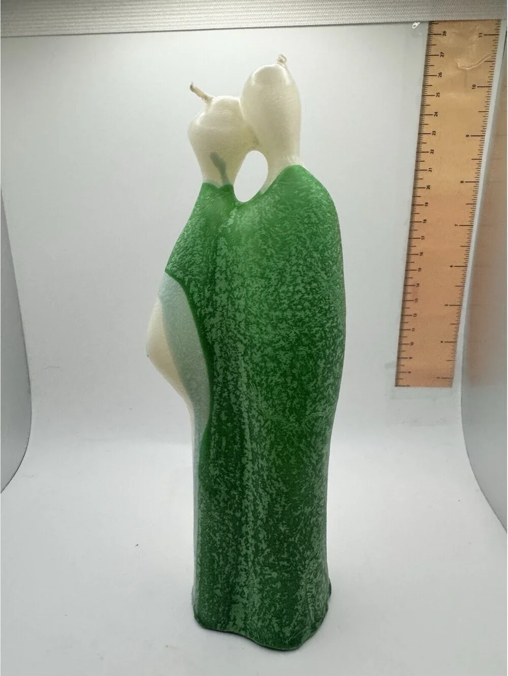 Vintage Man/Woman Figurine Sculpture Wax 9” Oriental Infinity Avant-garde Candle